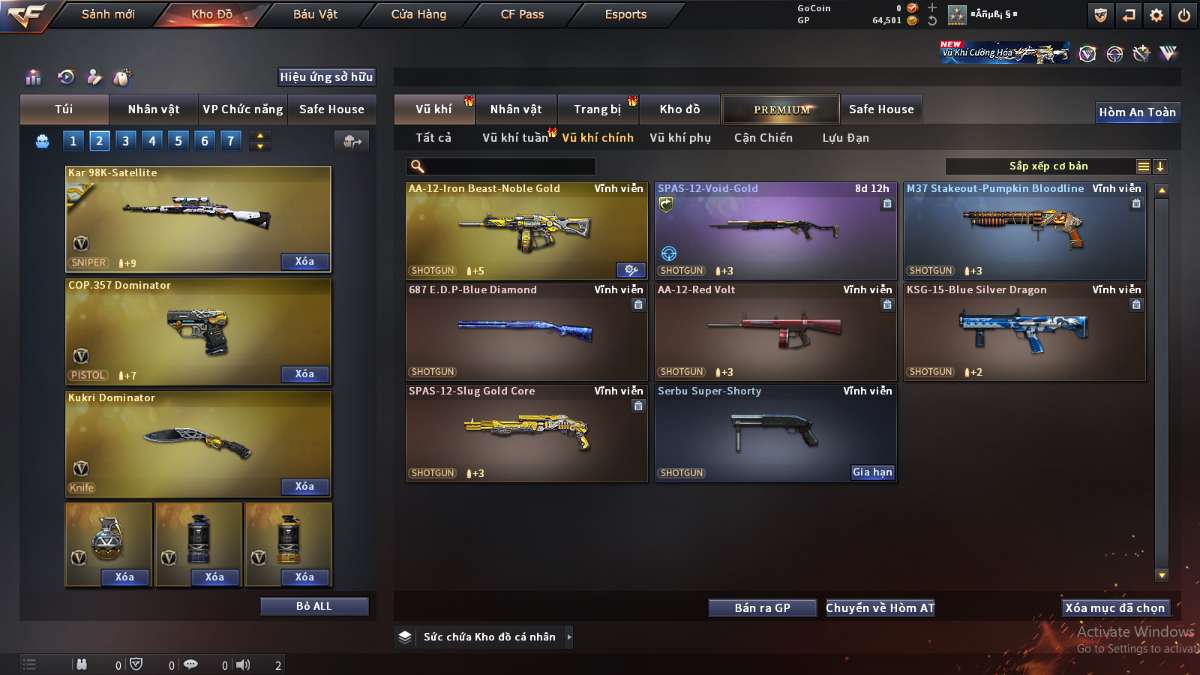 shop acc cf uy tin gia re